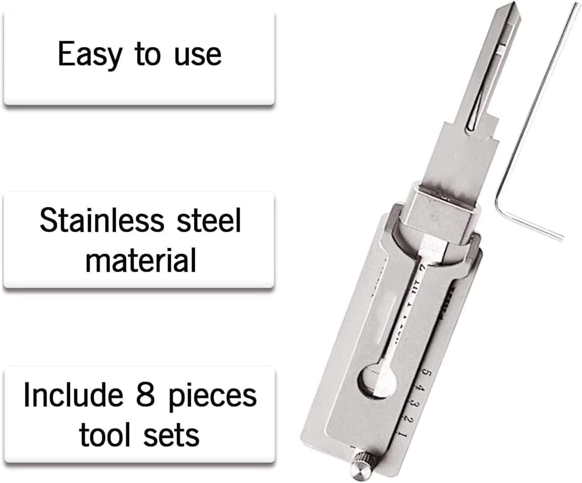 🔥HOT SALE🔥💥🏆Stainless Steel Master Key Decoder🔥 ⚒️