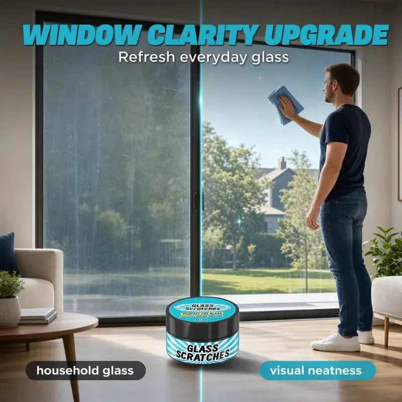 🔥HOT SALE🔥Hot Sale 50% OFF🔥 Multi-Purpose Glass Scratch Repair Paste – 30g, for Windows, Mirrors & Car Glass 🪟
