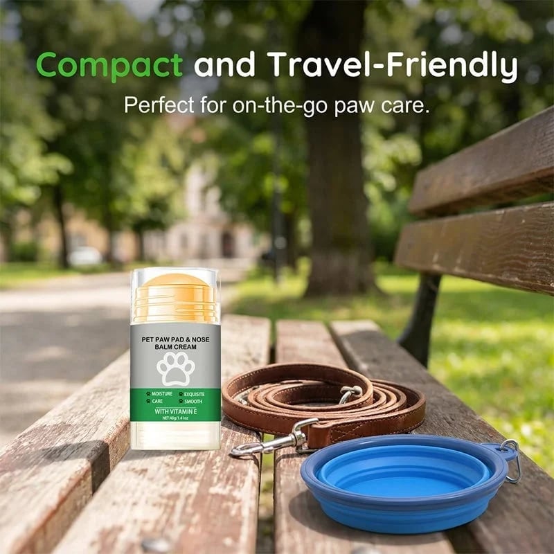🎉🔥 Moisturizing Pet Paw Balm Stick – Coconut & Beeswax, Lick-Safe, No-Mess 🐾