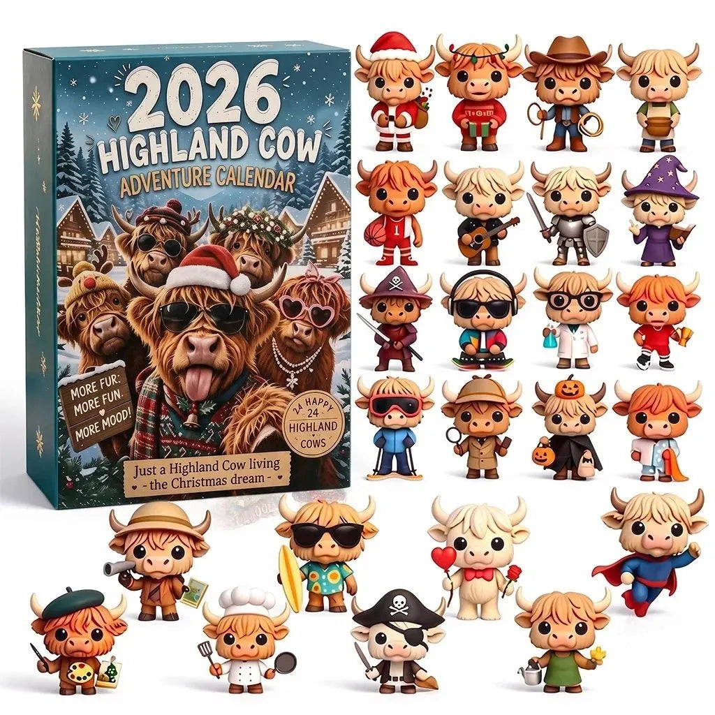 🔥HOT SALE🔥2026 Highland Cow Advent Calendar