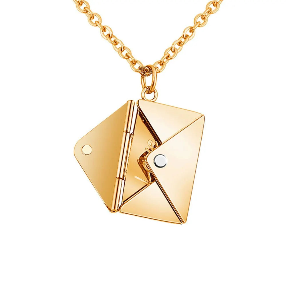 💓To my dearest-Custom Love Letter Envelope Necklace
