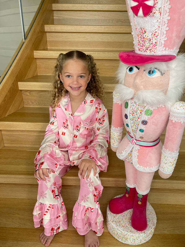 💥HOT SALE 49% OFF💥Pink CANDY Christmas Silk Pajamas