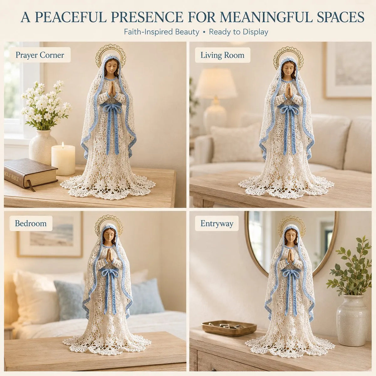 🎉49% OFF – 🙏 Finished Faith-Inspired Lace Figure Collection | Intricate Openwork Details, Graceful Silhouettes & 3 Meaningful Devotional Designs ✨