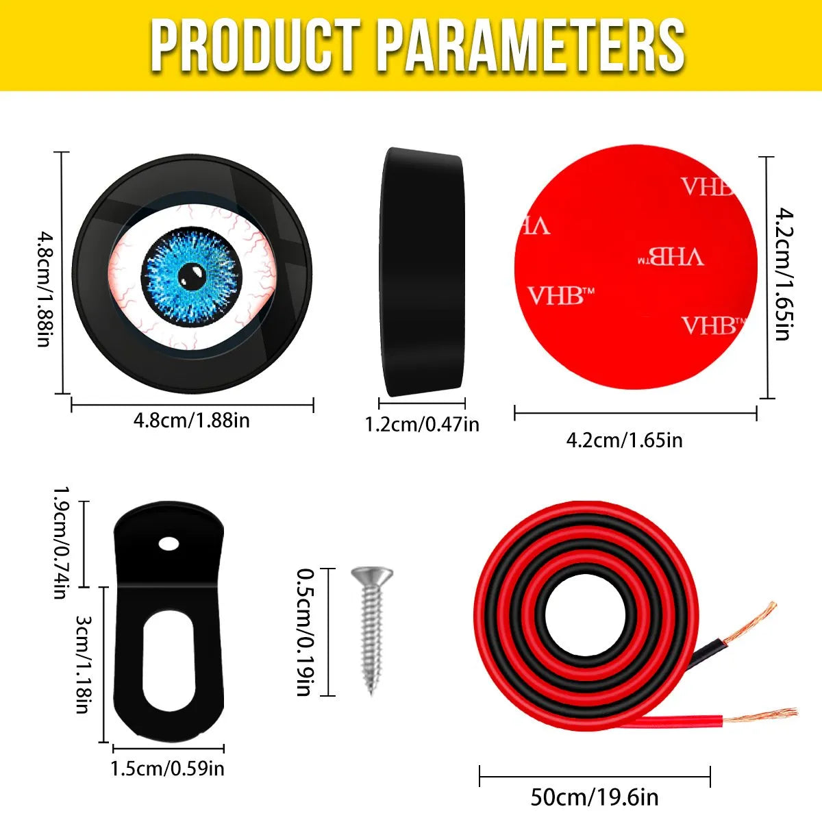 Programmable Devil Eyes Light for Bike & Car & Truck
