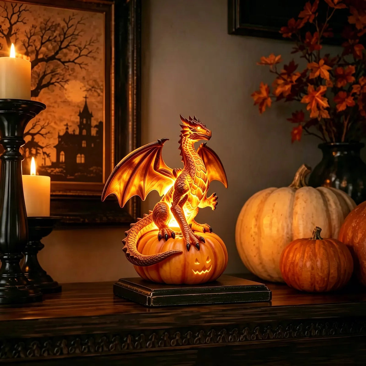 🎃 Halloween Pumpkin-Shaped LED Collectible Series
