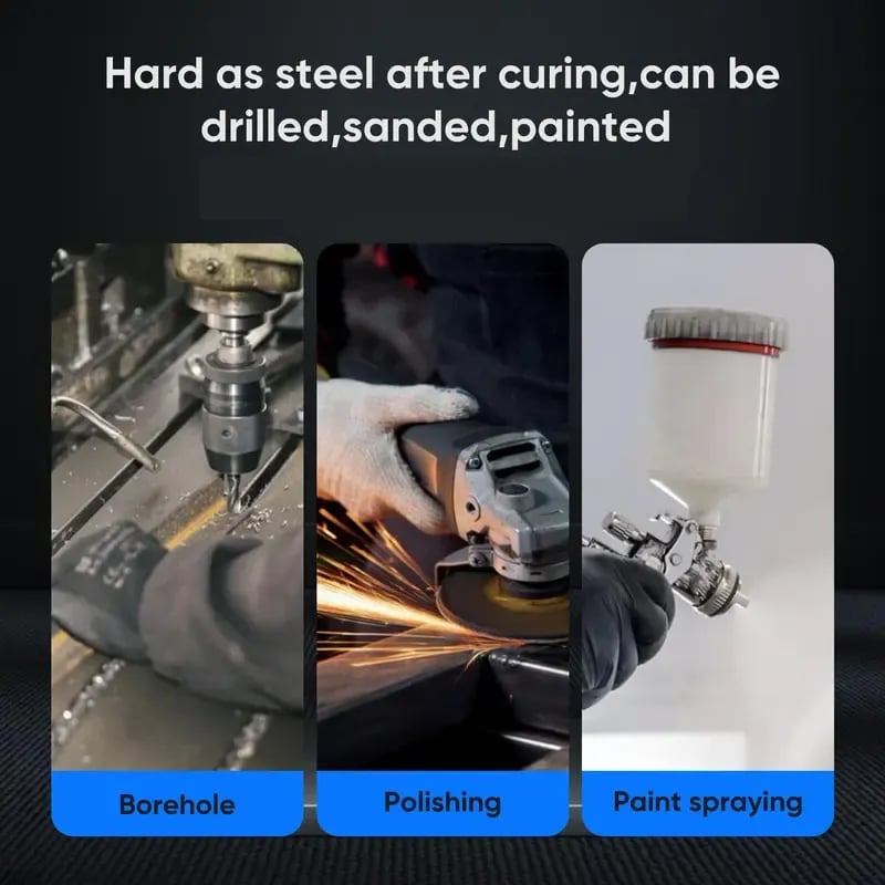 🎉🔥 High Temp Metal Repair Glue - Iron-Like Strength