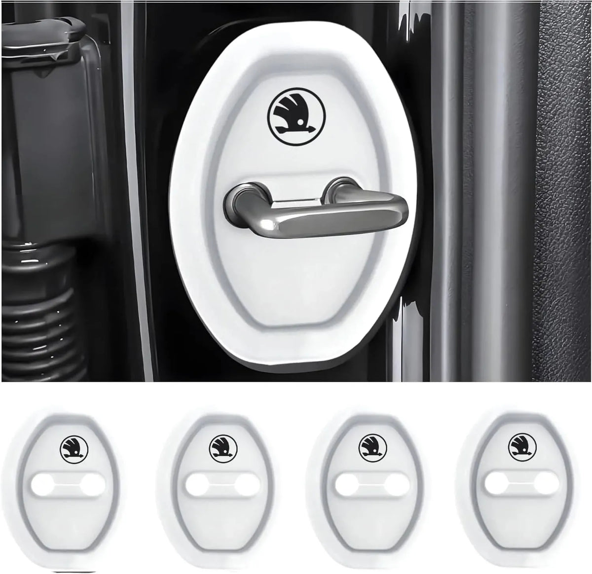 Eptchn Universal Silicone Car Door Covers Protector (4 PACK)