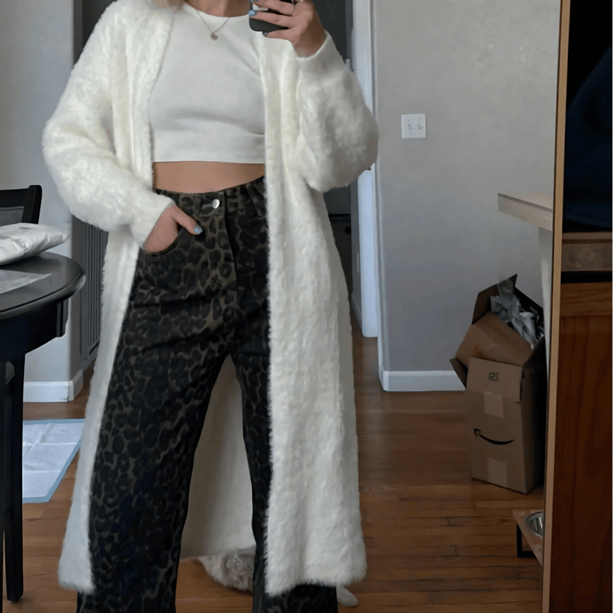 Viral Leopard Print Jeans