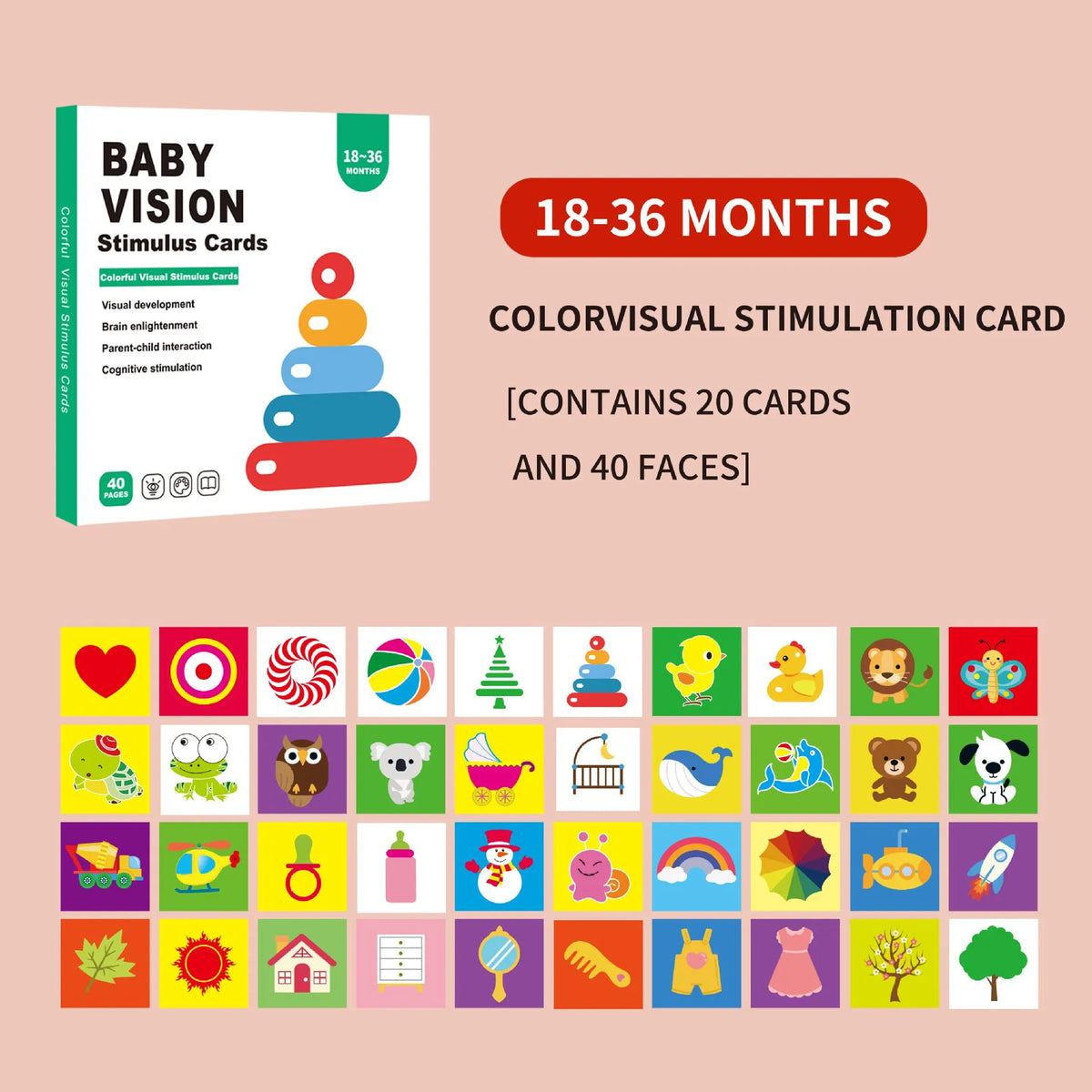 💖Mother's Day Hot Sale💖0+ Month Newborn Sensory Cards