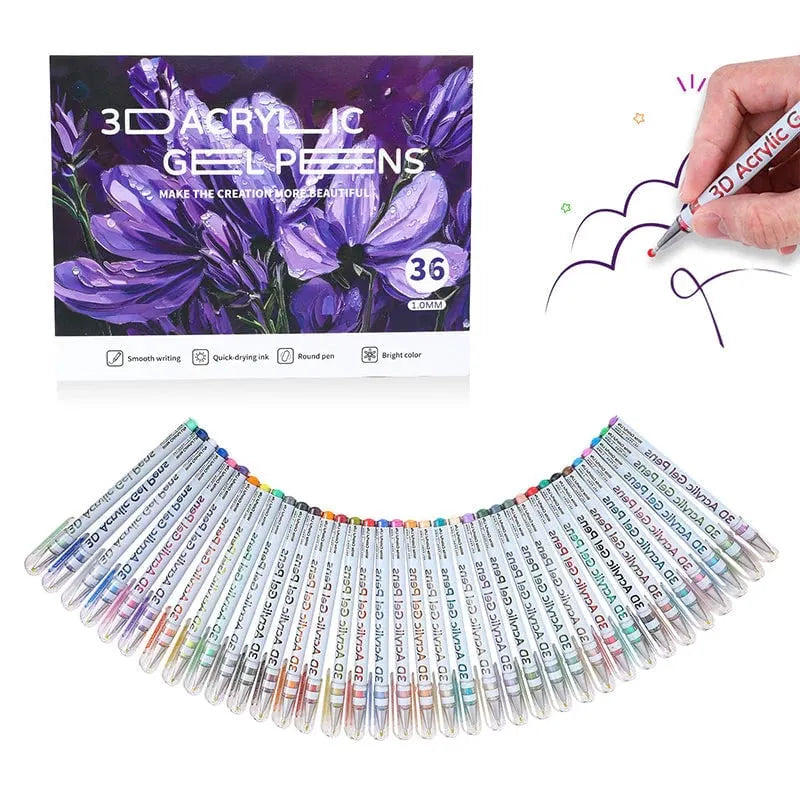 🎉✨Multi-Color Gel Pen Set for Drawing & Coloring