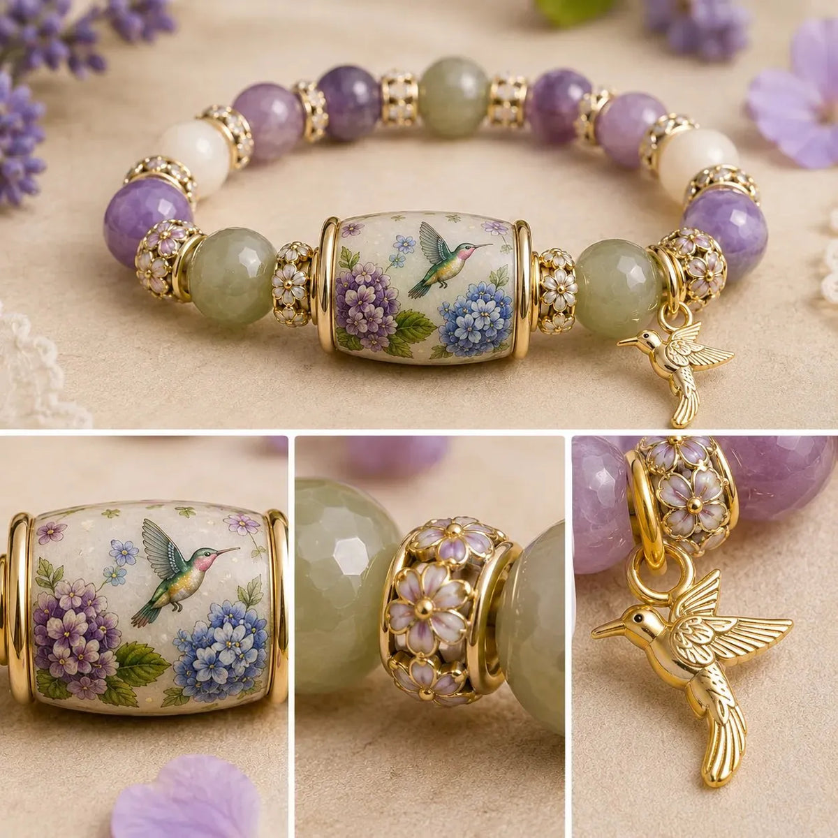 💜 Hummingbird Faith Bracelet – A Beautiful Reminder of God’s Love, Hope & Grace 🕊️
