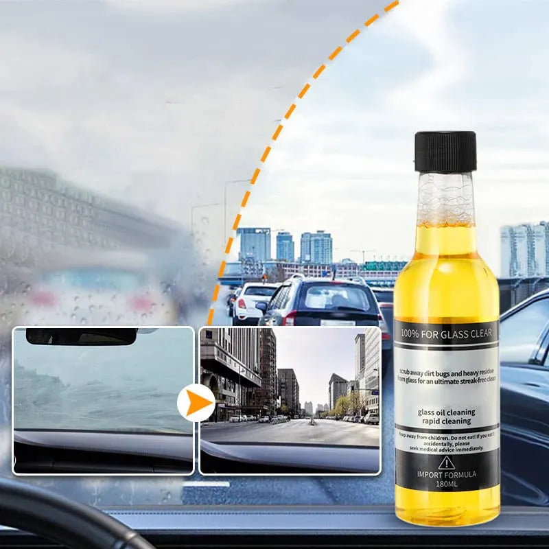 🚗 LIMITED-TIME 30% OFF! ✨ Car Glass Oil Film Stain Removal Cleaner – Powerful, Mild, Protective Coating 💎