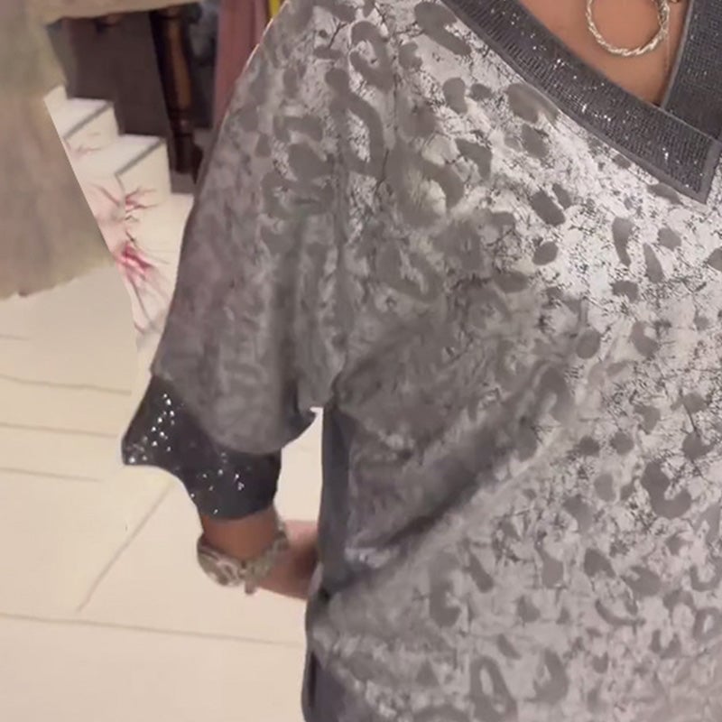 Women's Stylish V-neck Blouse