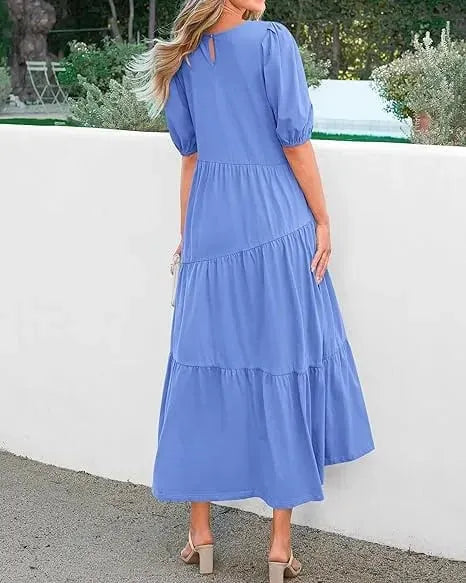 🌟HOT SALE-WOMEN'S SUMMER CASUAL MIDI DRESS (BUY 2 FREE SHIPPING)