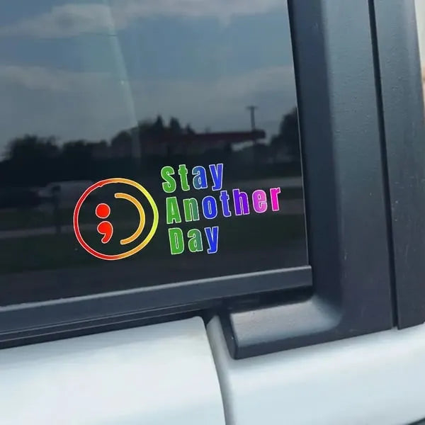 🔥LAST DAY 50% OFF - 🎗️Share Pack❤️ SAD Mental Health Awareness Car Decal (5 Pcs)