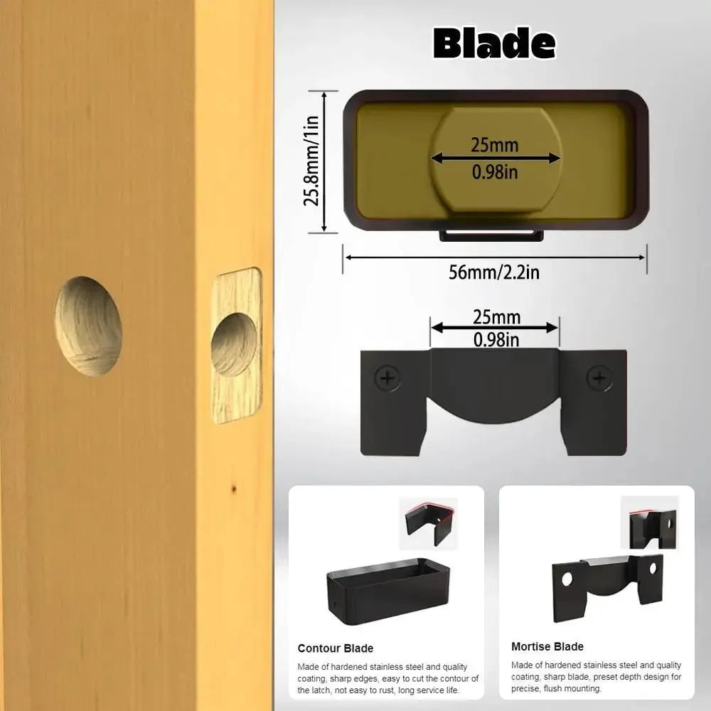 🔥 HOT SALE 🔥🔧 DIY Door Upgrade 49% OFF – Door Latch Installation Kit for Precise Lock Setup
