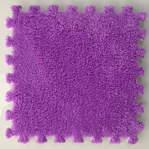 Spliced suede carpet