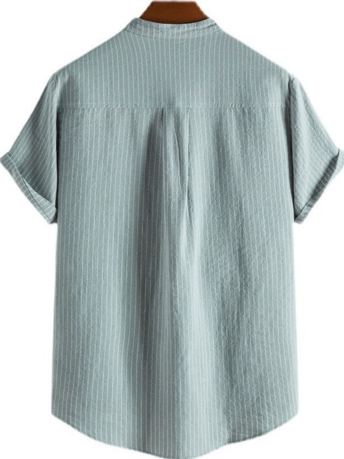 🔥Men's New Striped Linen Short Sleeve Shirt-BUY 2 FREE SHIPPING