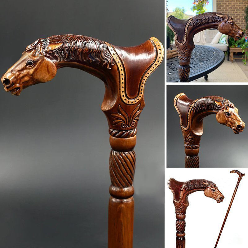 Designer Art Wooden Cane Walking