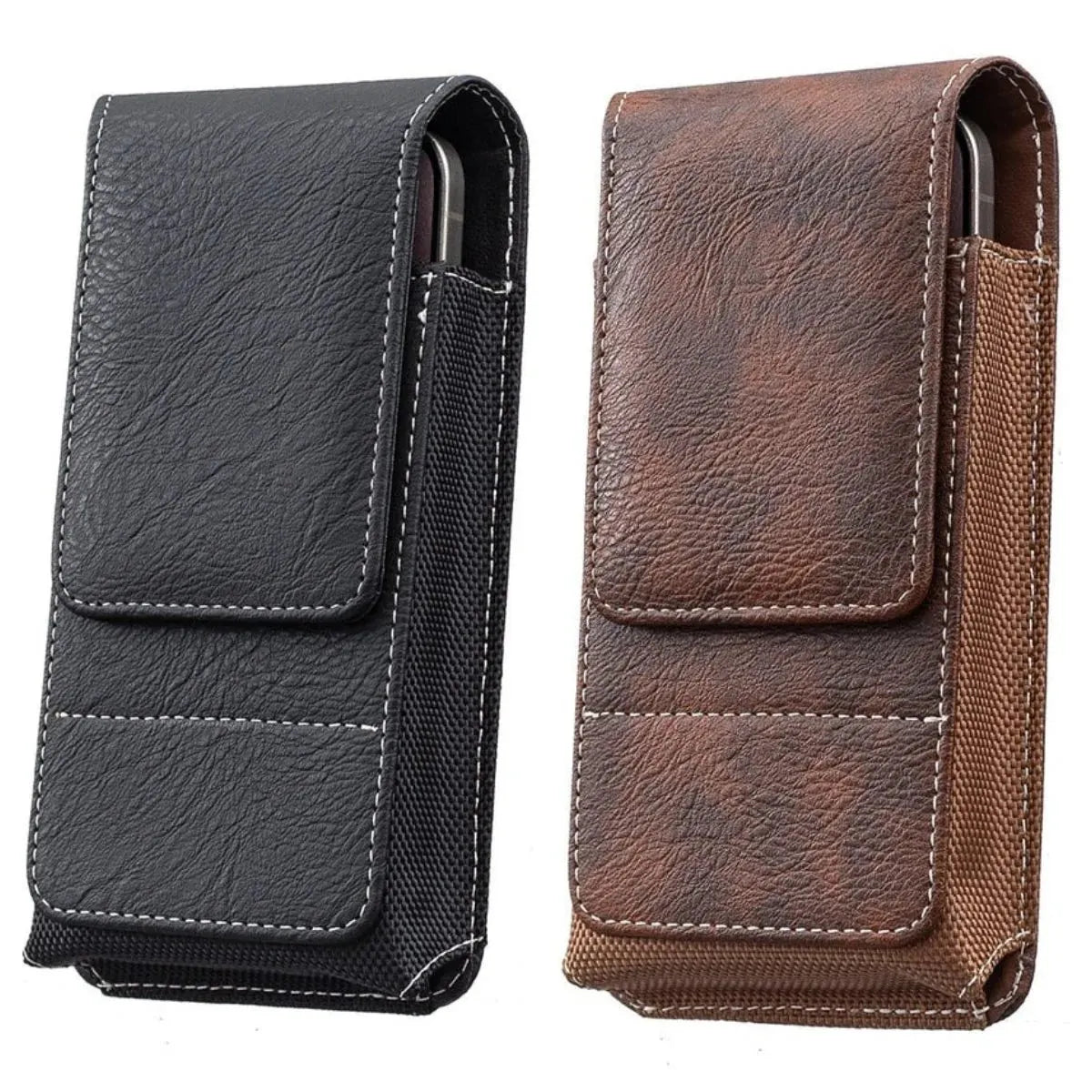 🔥 HOT SALE 🔥⚡Big Discount | Waist Belt Cell Phone Pouch 📱 Multi-Pocket Leather  Card Holder