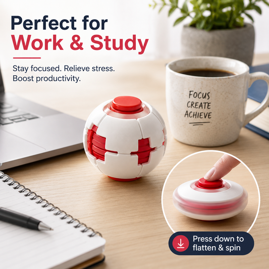 3D-Printed Push-and-Spin Stress Relief Ball
