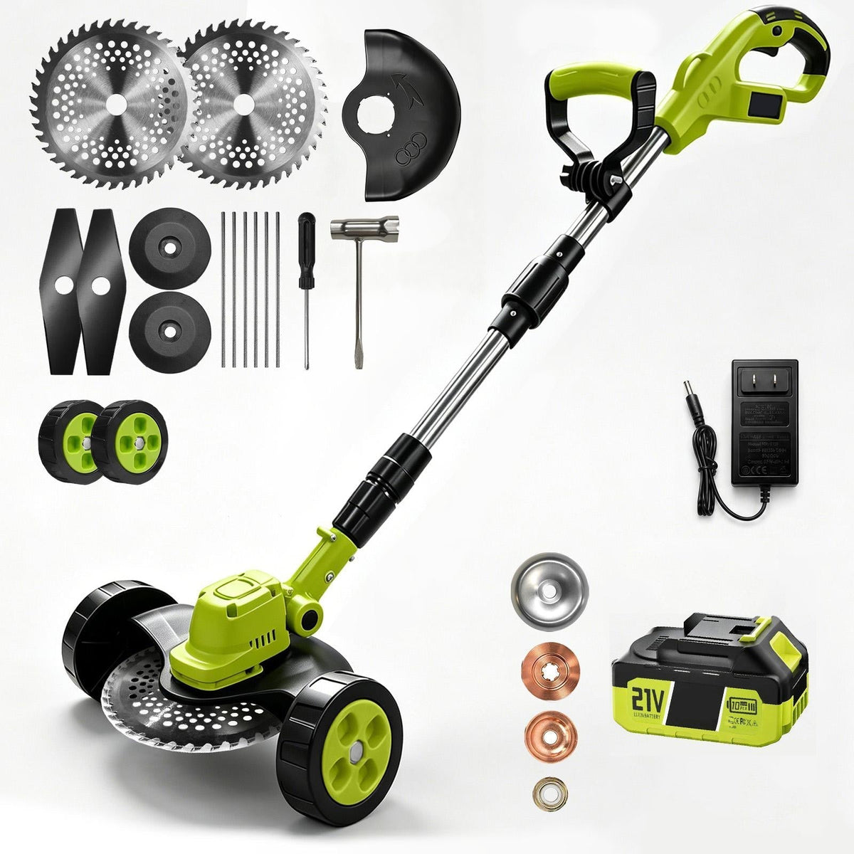 🔥 Save Big 58% OFF Today 🌿3-in-1 Cordless Lawn Mower with 2×21V Batteries – German Quality Lightweight Grass Trimmer & Edger for Small to Medium Gardens🚚 FREE Shipping