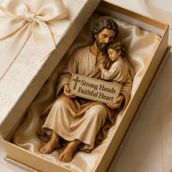 🔥Father‘s Day 50% OFF ✨Hand-Painted Ceramic Saint Joseph Figurine✝️Protector of Fathers🙏