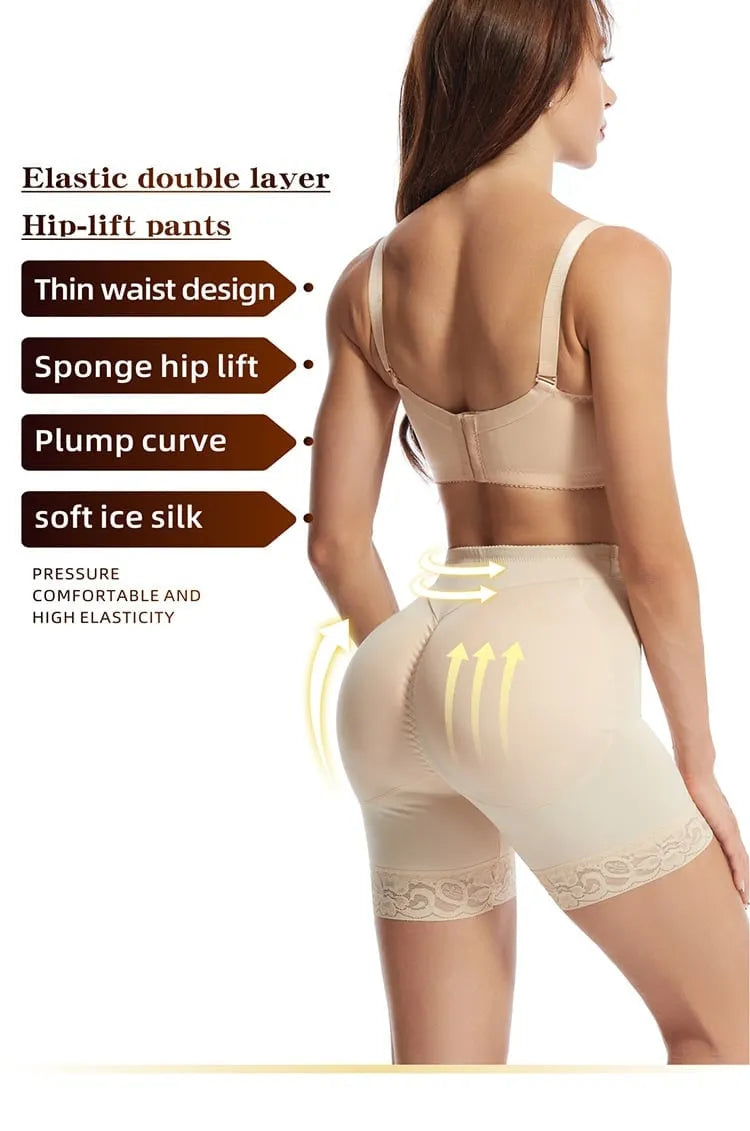 Padded Butt Hip Lifter Panties High Waisted Enhancer Shapewear for Women Tummy Control Shorts🔥The 2nd one is 50% off🔥