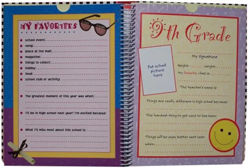 🔥Last Day: 50% OFF!🔥Deluxe School Memories Keepsake Photo Album Scrapbook