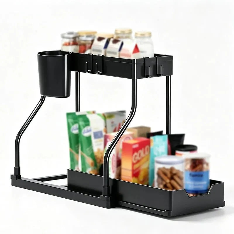 🎉2-Tier Pull-Out Under Sink Organizer