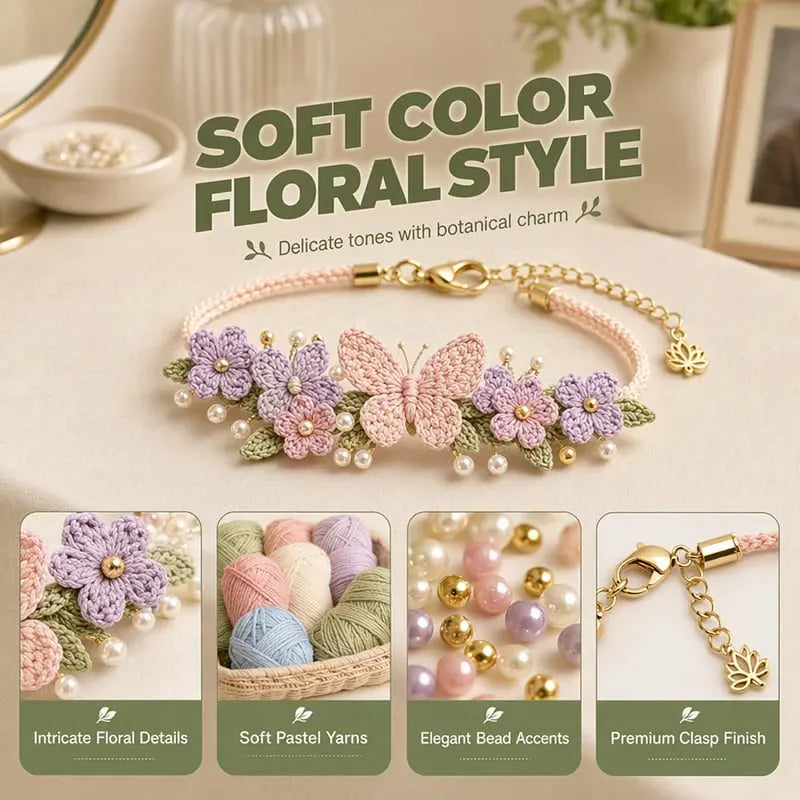 🔥HOT SALE🔥Nature-Inspired DIY Crochet Bracelet Kit