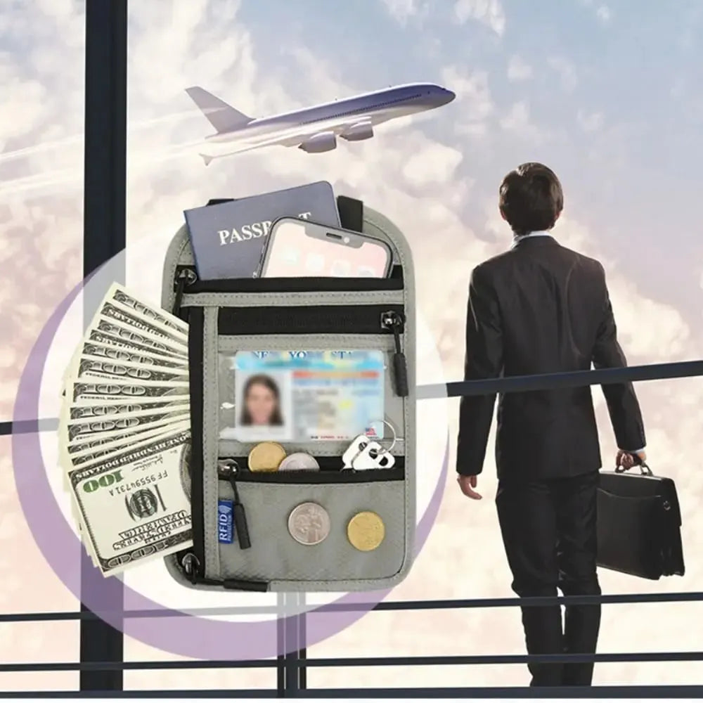🔥HOT SALE🔥RFID Travel Neck Wallet Pouch