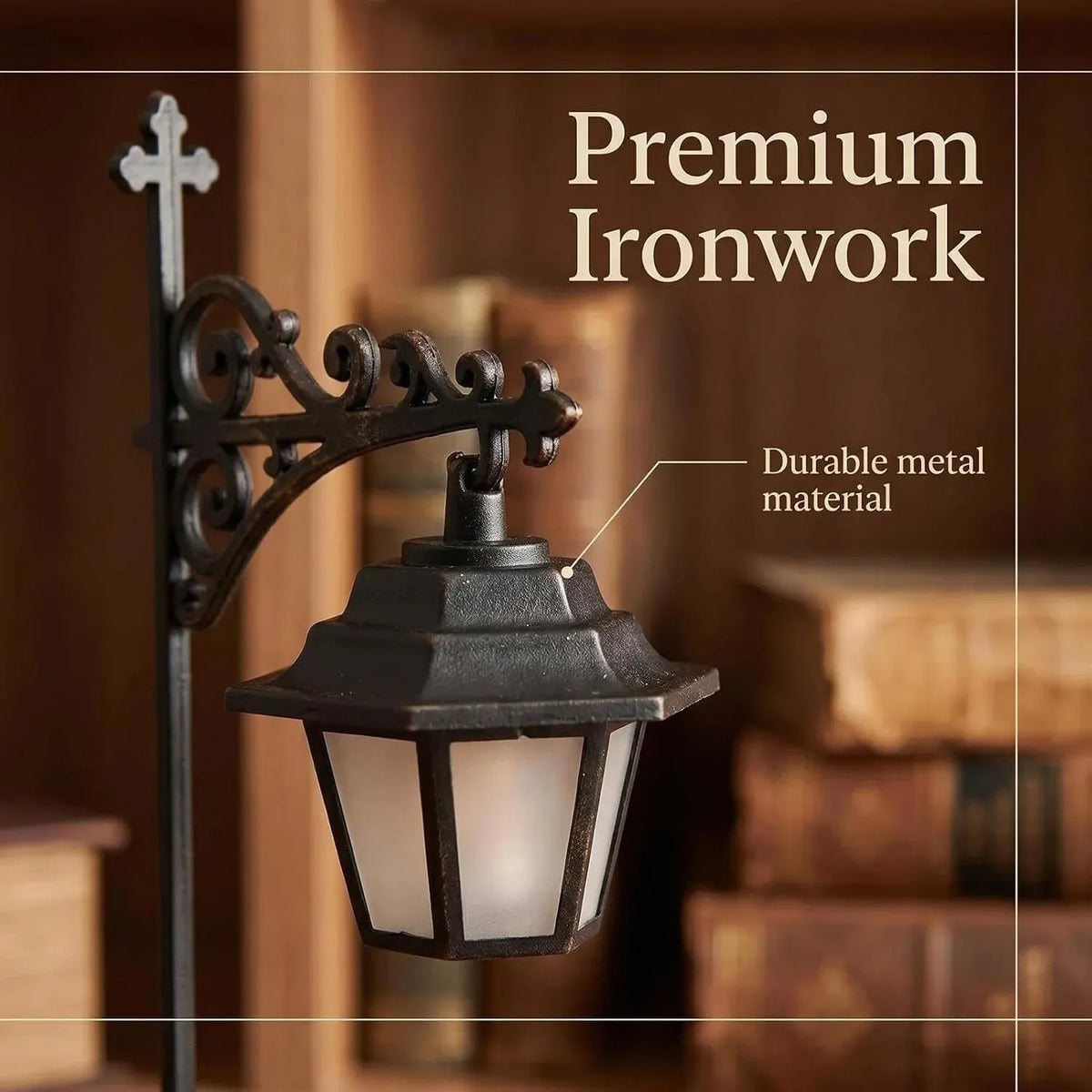 🔥HOT SALE🔥49% OFF📚Library Mini Bookshelf Lantern Lamp | Vintage Hanging LED Light・Book Nook Decor・Clip-On Design