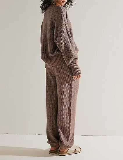 Soft Ribbed Knit Cardigan Set (FREE SHIPPING)