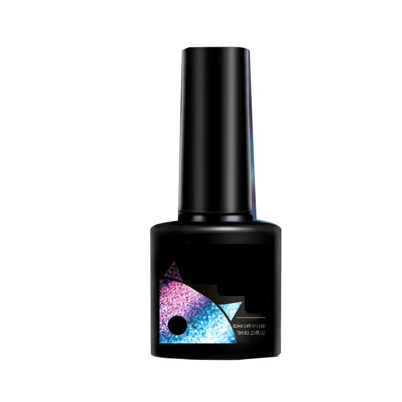 💖Glitter Rainbow Cat Eye Gel Nail Polish