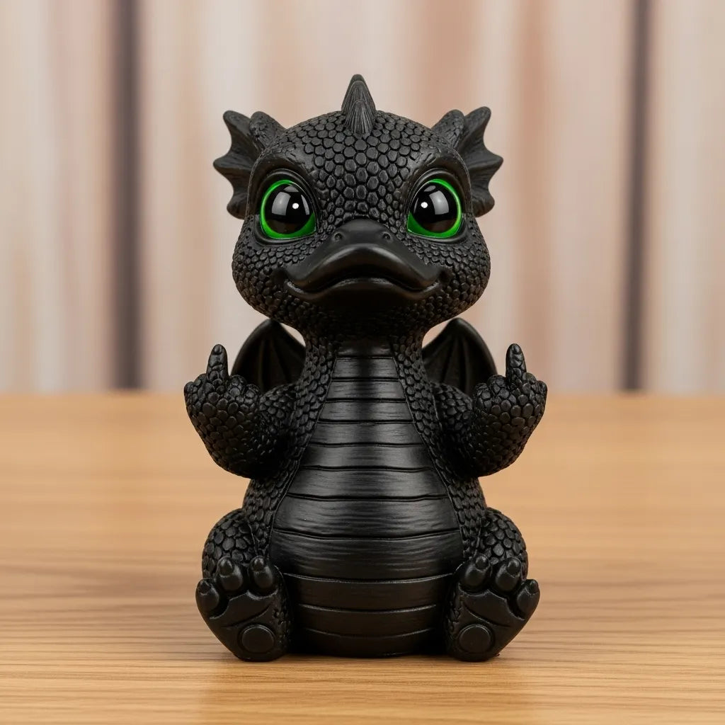 🤣Funny Middle Finger Dragon-Duck Figurine
