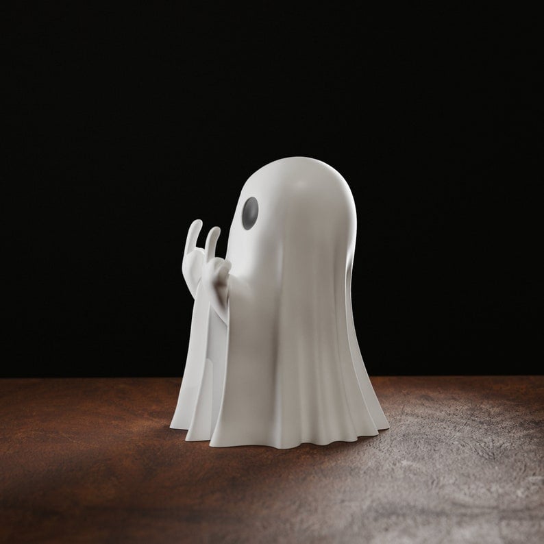 👻 Purely Handmade Cute Ghost Statue🎉