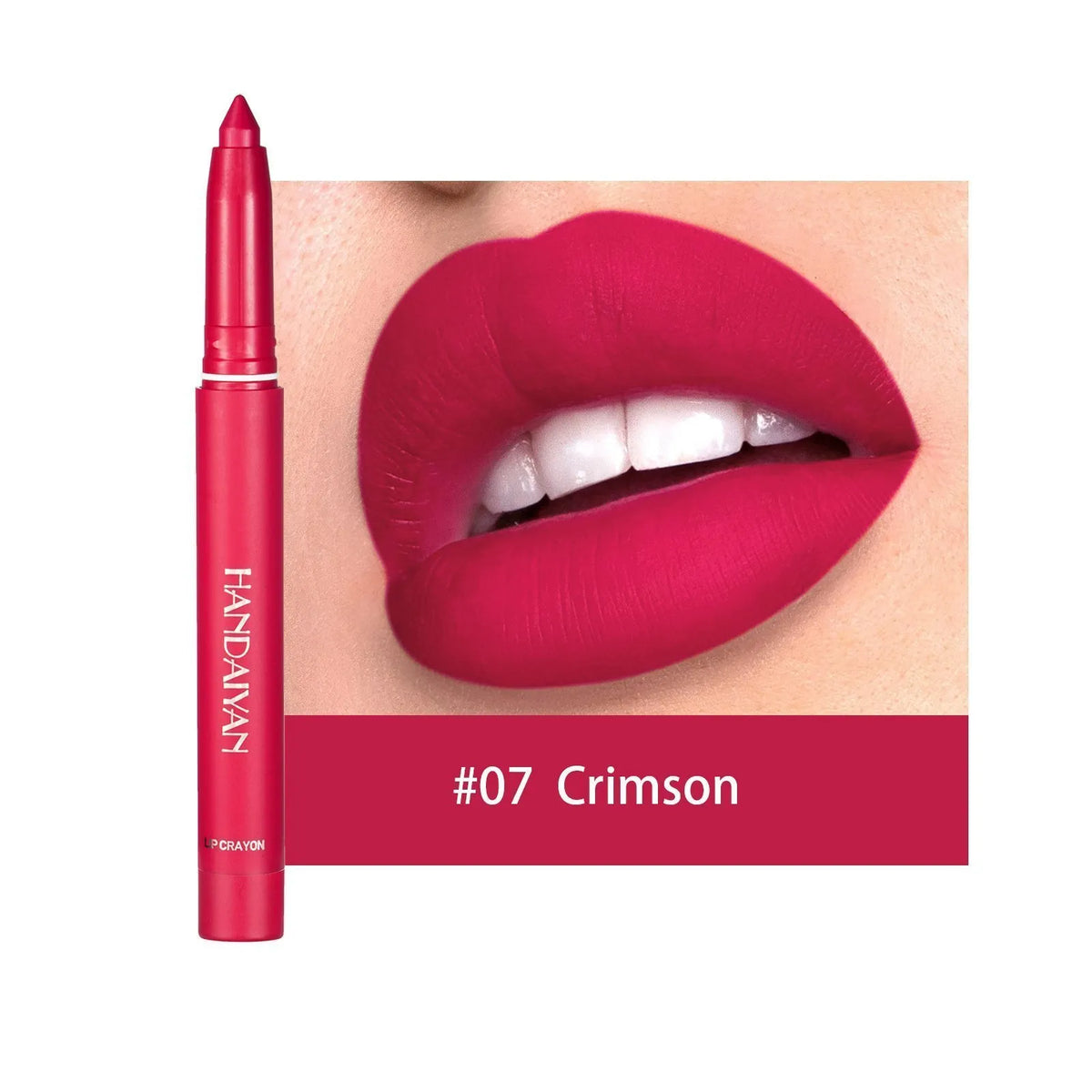 12 Color HANDAIYAN Rotating Sharpenable Matte Lipstick Pencils- Buy 2 Get 1 Free
