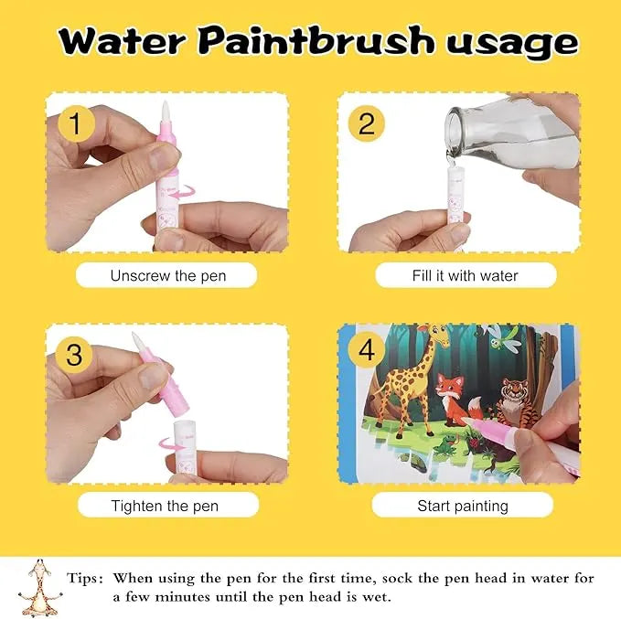 🔥Last 4 hours Sale: Save 50%- Reusable Magic Water Doodle Book