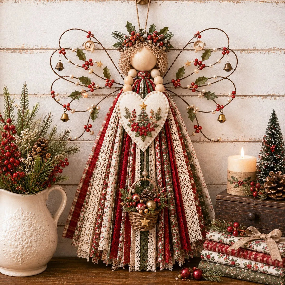 🔥 HOT SALE 🔥🪽 Angel Fabric Hanging DIY Kit