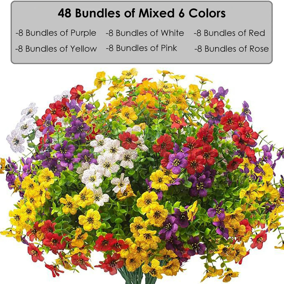 💖Mother's Day Hot Sale 49%OFF🌺UV Resistant Colorful Artificial Flower