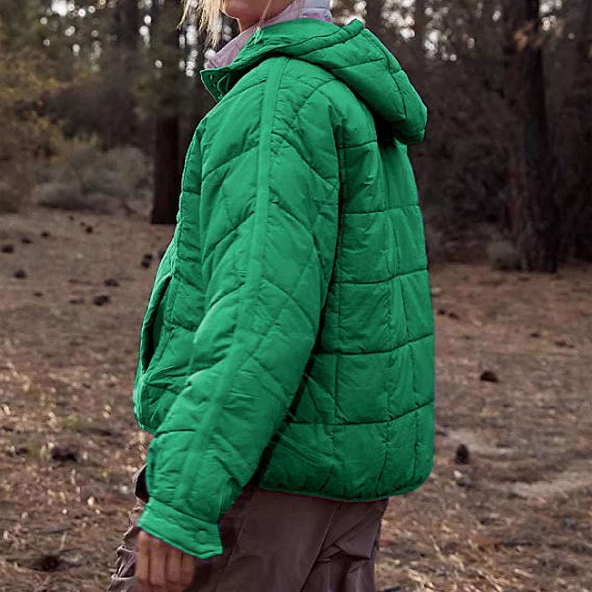 PACKABLE PULLOVER PUFFER JACKET