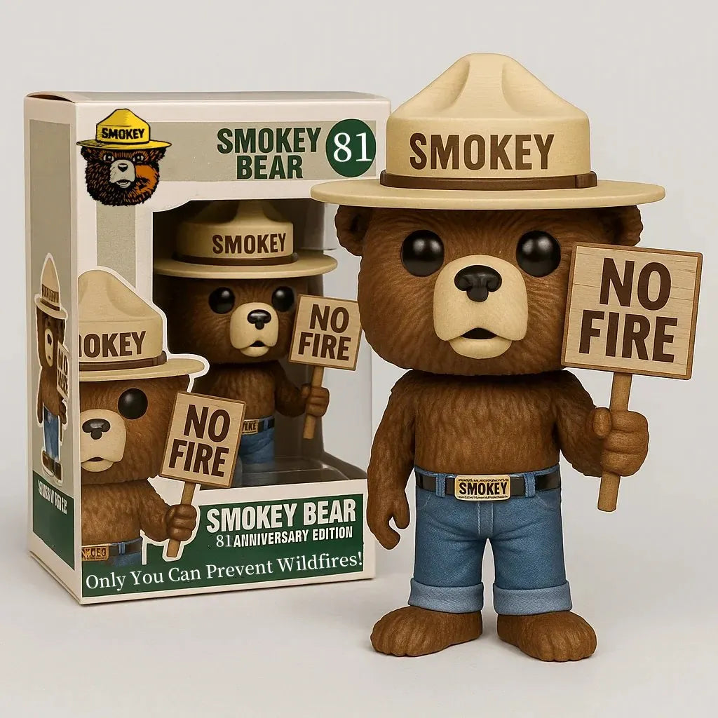 ⏰Historical Lowest Price: Save 49%- Limited Edition Smokey Bear 81st Anniversary Edition Doll