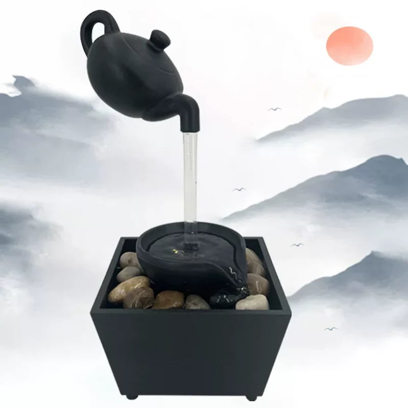 🔥HOT SALE🔥📢📢49% OFF !! ⏰Floating Illusion Teapot Water Fountain Decor