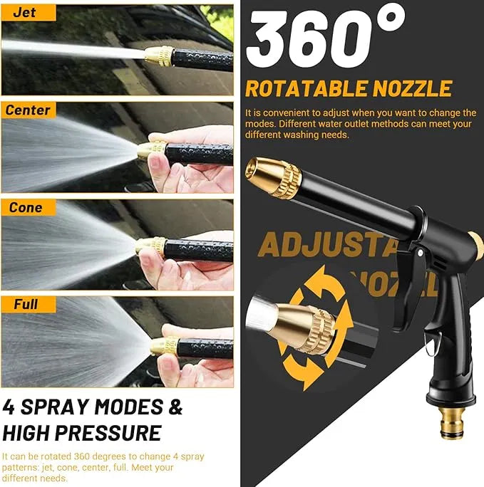 🔥[Father's Day Gift] Portable High-Pressure Spray Gun, Adjustable Hose Nozzle