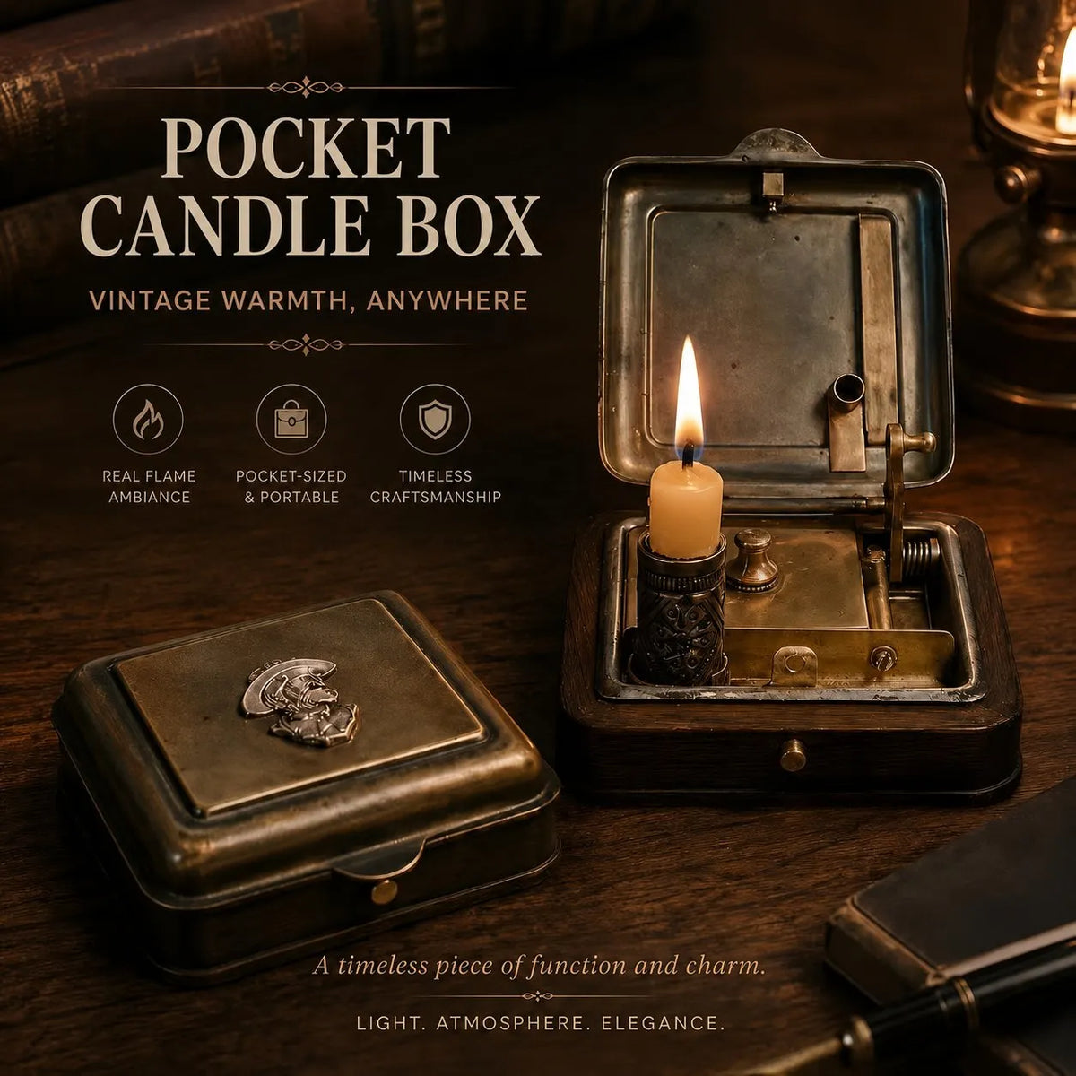 🕯️ 19th Century Mechanical Candle Box