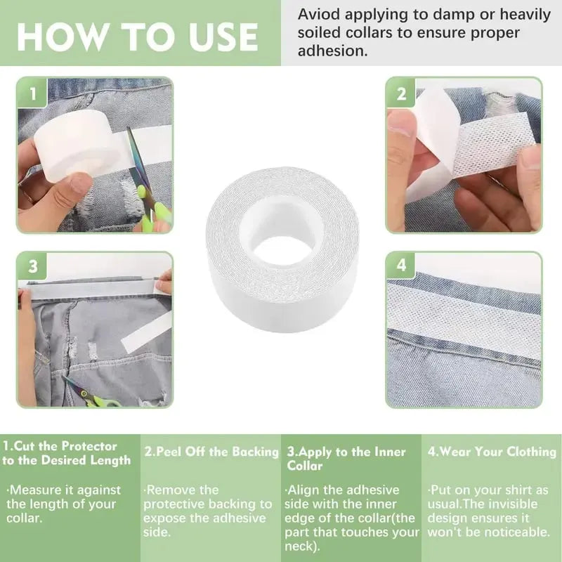 🔥HOT SALE🔥Disposable Shirt Collar Protectors - Absorbent Sweat Pads