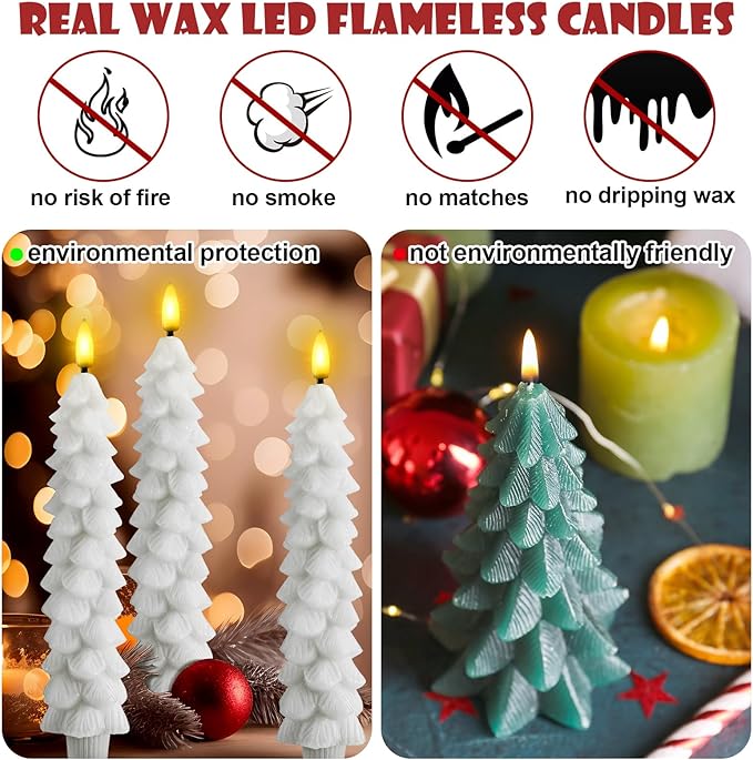 Flameless Taper Candles