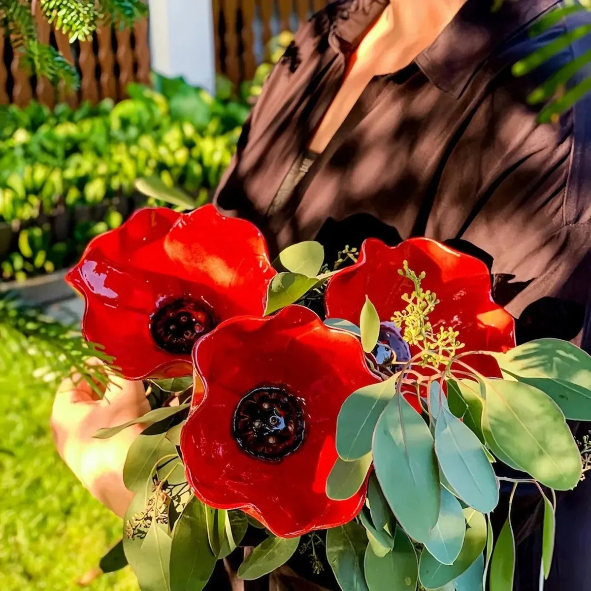 🔥HOT SALE🔥💖🎁Handmade Metal Flower Garden Stake🐦