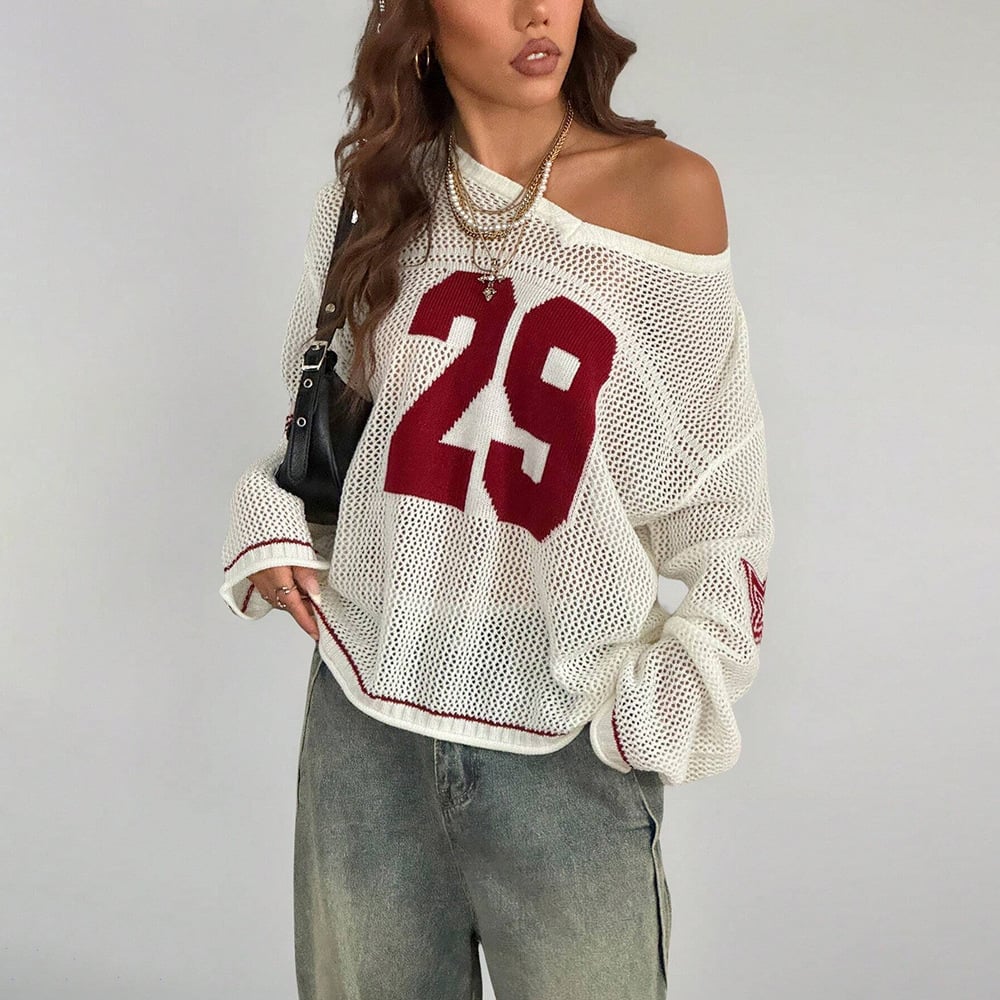 Women's Knitted Striped Jersey